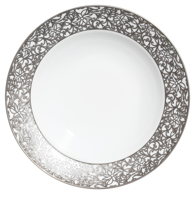 Plat rond creux blanc - Raynaud